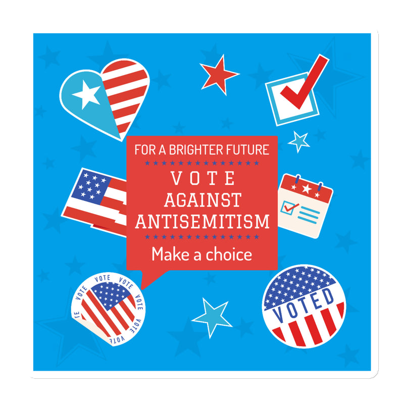 Vote Against Antisemitism | Die-Cut Magnet