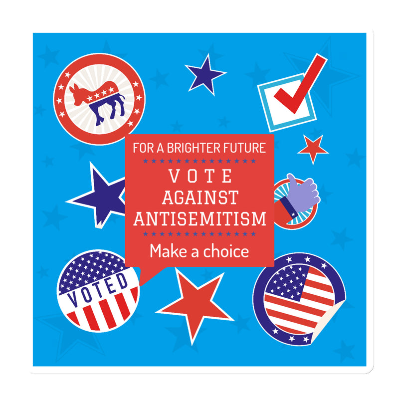 Vote Against Antisemitism | Die-Cut Magnet