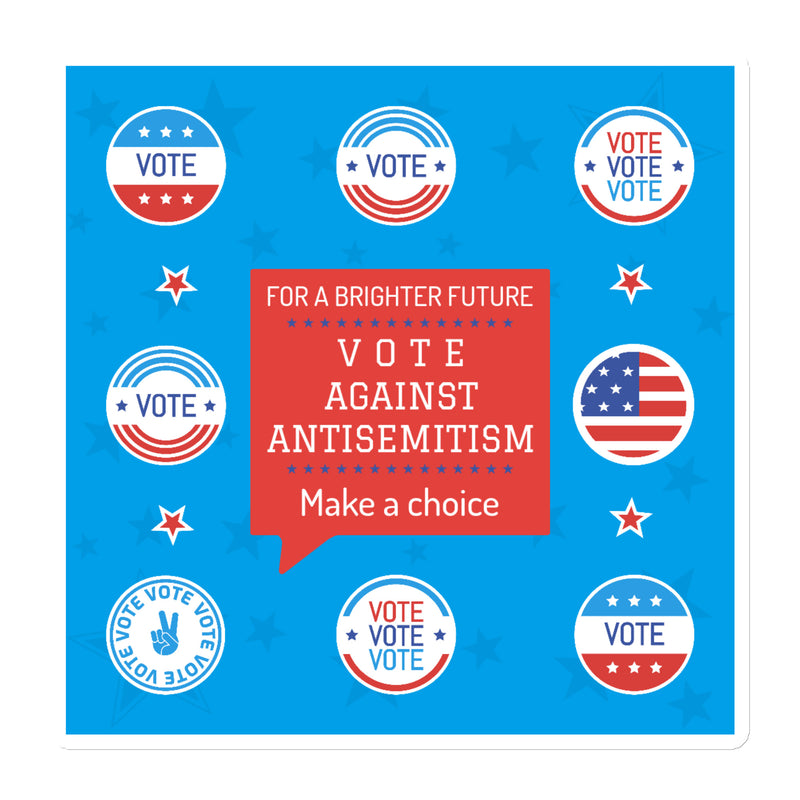 Vote Against Antisemitism | Die-Cut Magnet