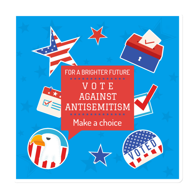 Vote Against Antisemitism | Die-Cut Magnet