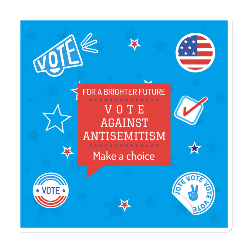 Vote Against Antisemitism | Die-Cut Magnet