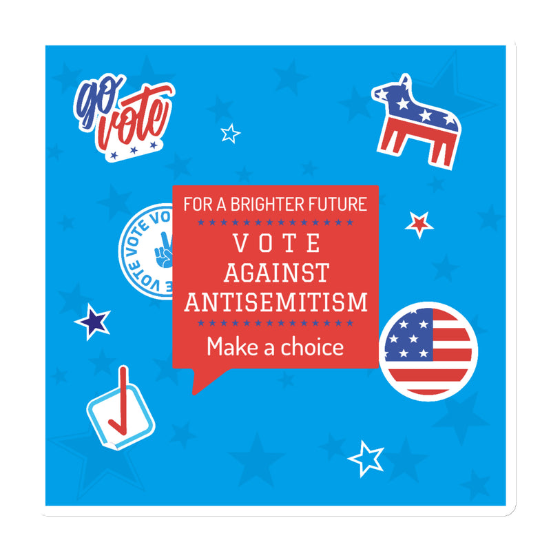 Vote Against Antisemitism | Die-Cut Magnet