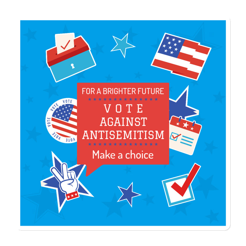 Vote Against Antisemitism | Die-Cut Magnet