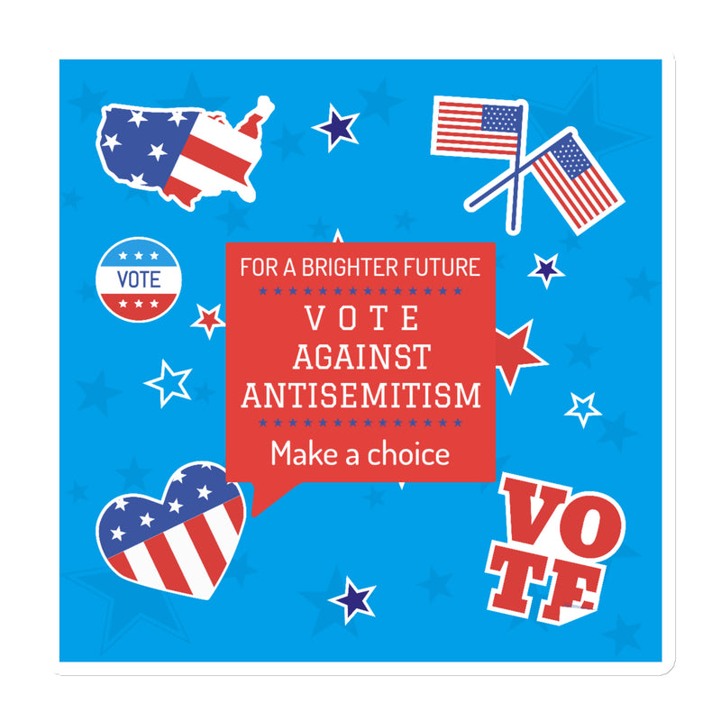 Vote Against Antisemitism | Die-Cut Magnet