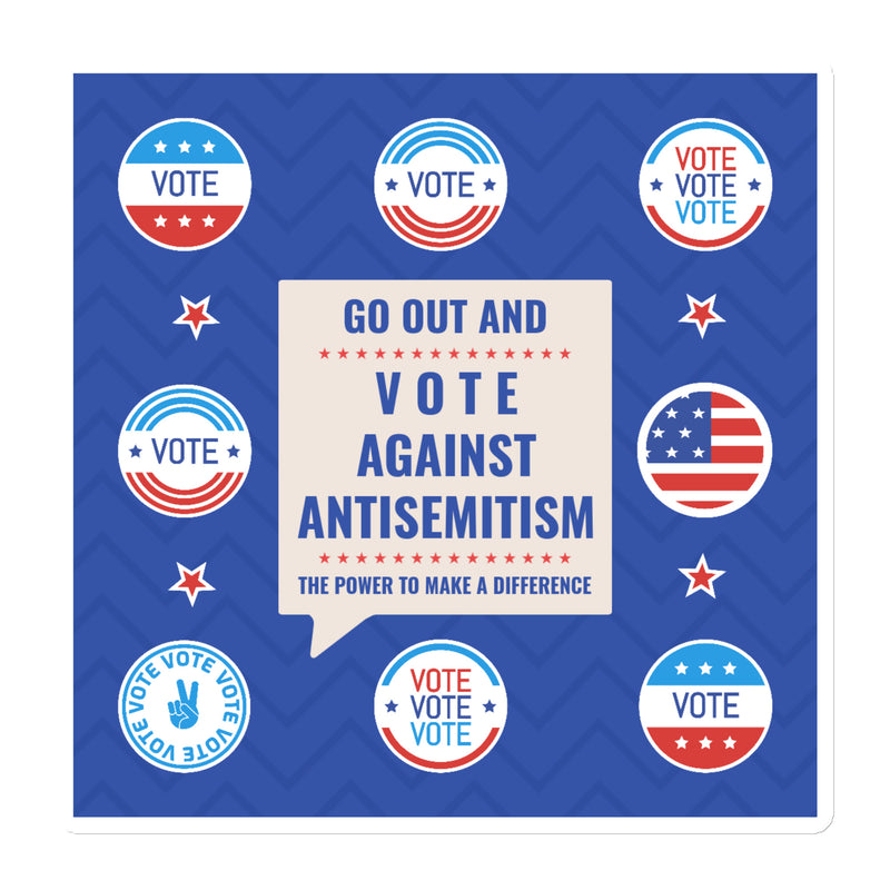 Vote Against Antisemitism | Die-Cut Magnet