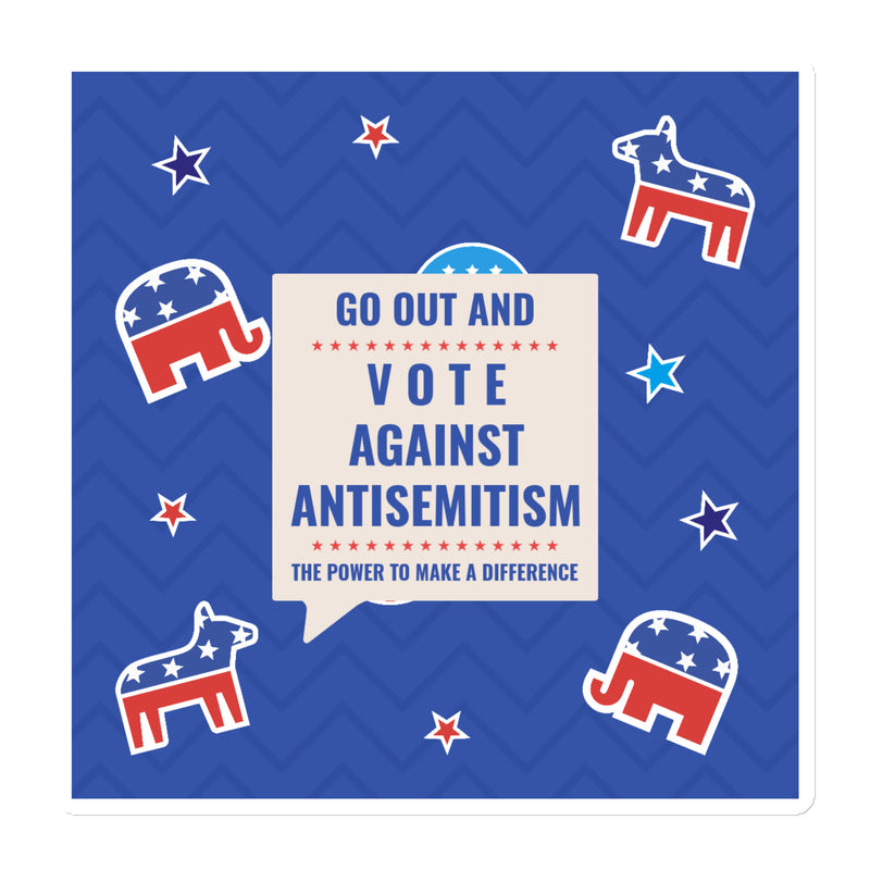Vote Against Antisemitism | Die-Cut Magnet
