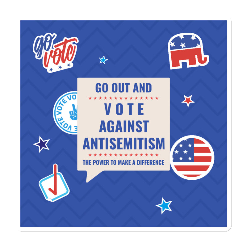 Vote Against Antisemitism | Die-Cut Magnet