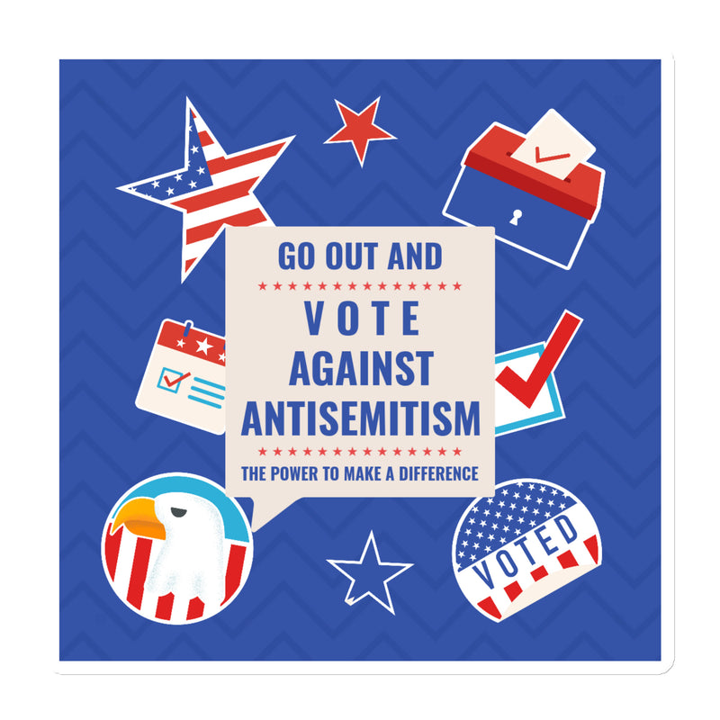 Vote Against Antisemitism | Die-Cut Magnet