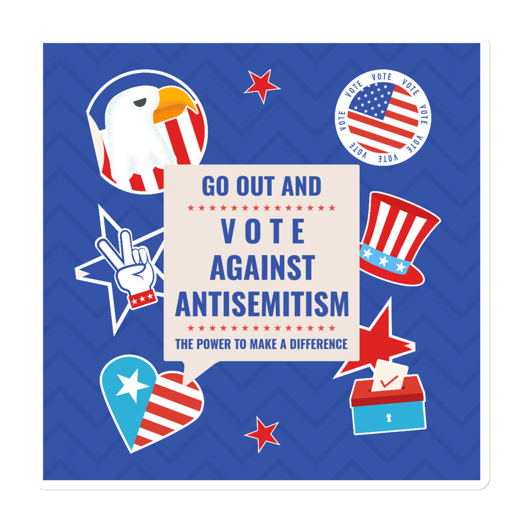 Vote Against Antisemitism | Die-Cut Magnet