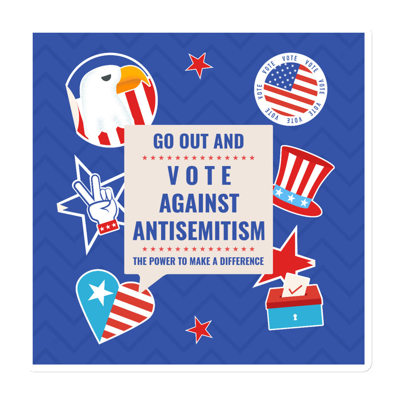 Vote Against Antisemitism | Die-Cut Magnet