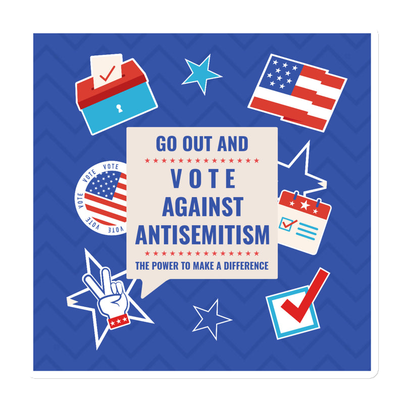 Vote Against Antisemitism | Die-Cut Magnet