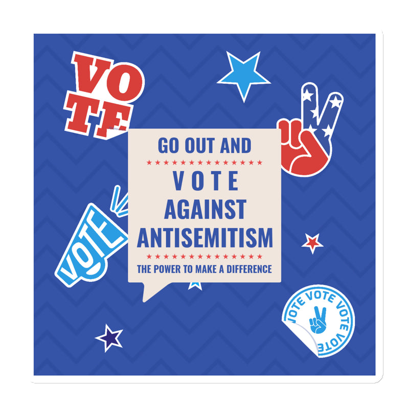 Vote Against Antisemitism | Die-Cut Magnet
