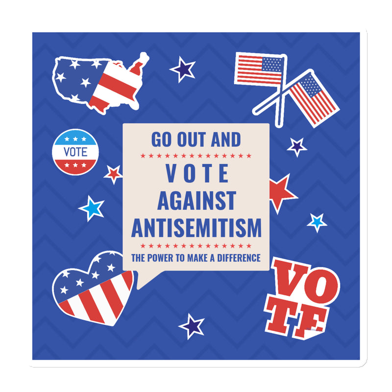 Vote Against Antisemitism | Die-Cut Magnet