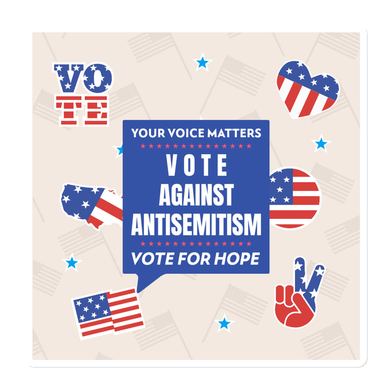 Vote Against Antisemitism | Die-Cut Magnet