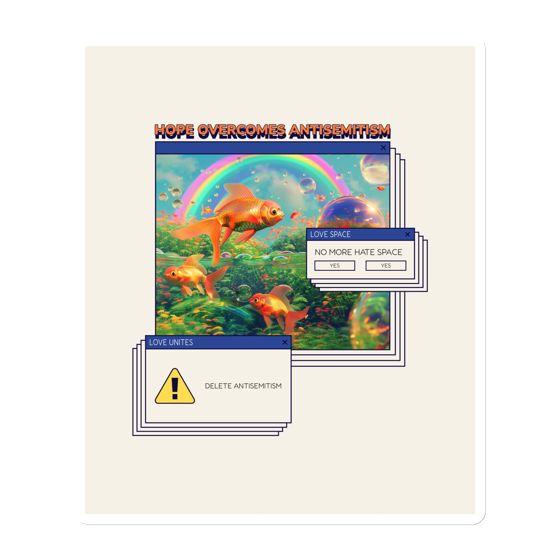 A Colorful Dream | Antisemitism | Die-Cut Magnet