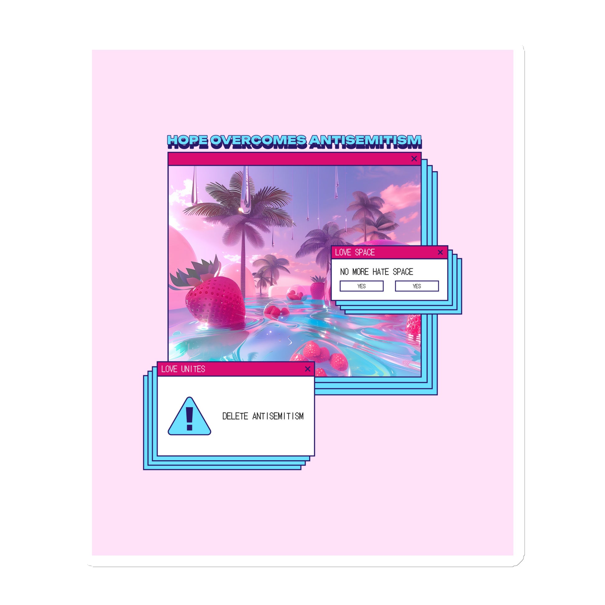 A Colorful Dream | Antisemitism | Die-Cut Magnet