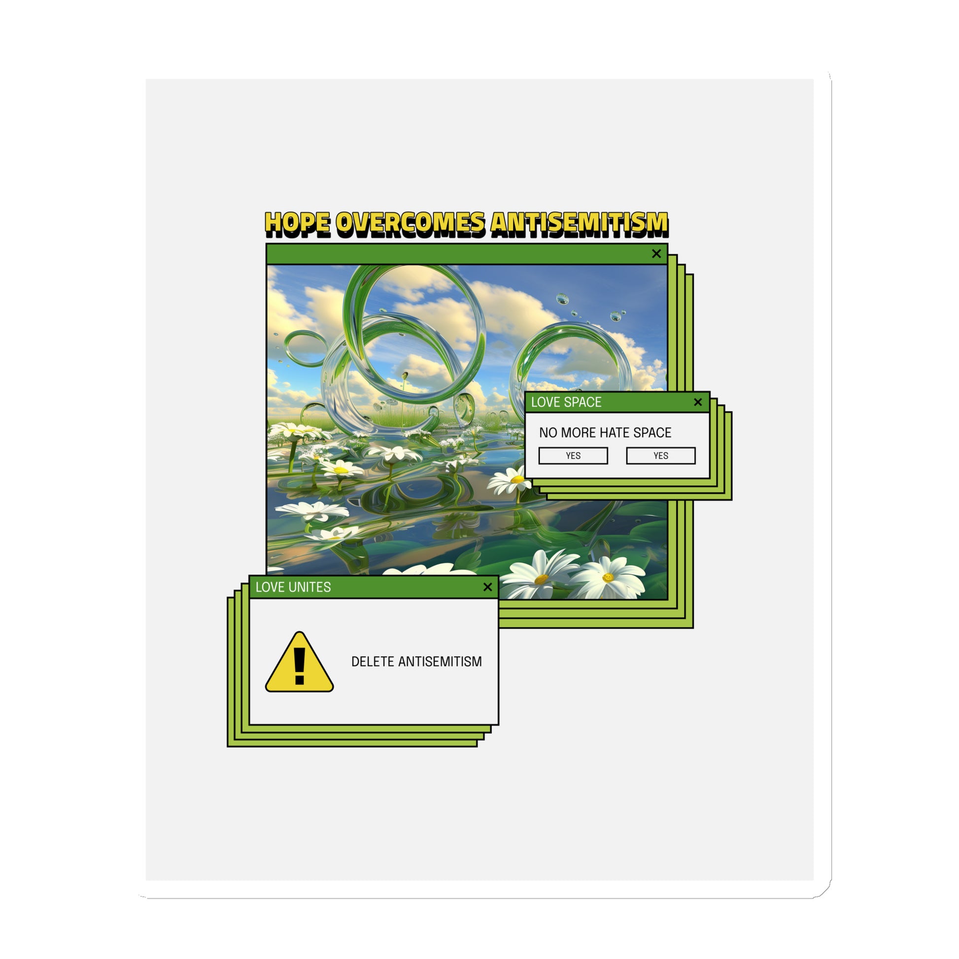A Colorful Dream | Antisemitism | Die-Cut Magnet