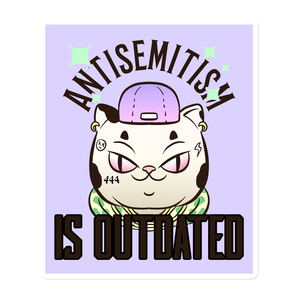 Cool Cat | Antisemitism Is Outdated | Die-Cut Magnet