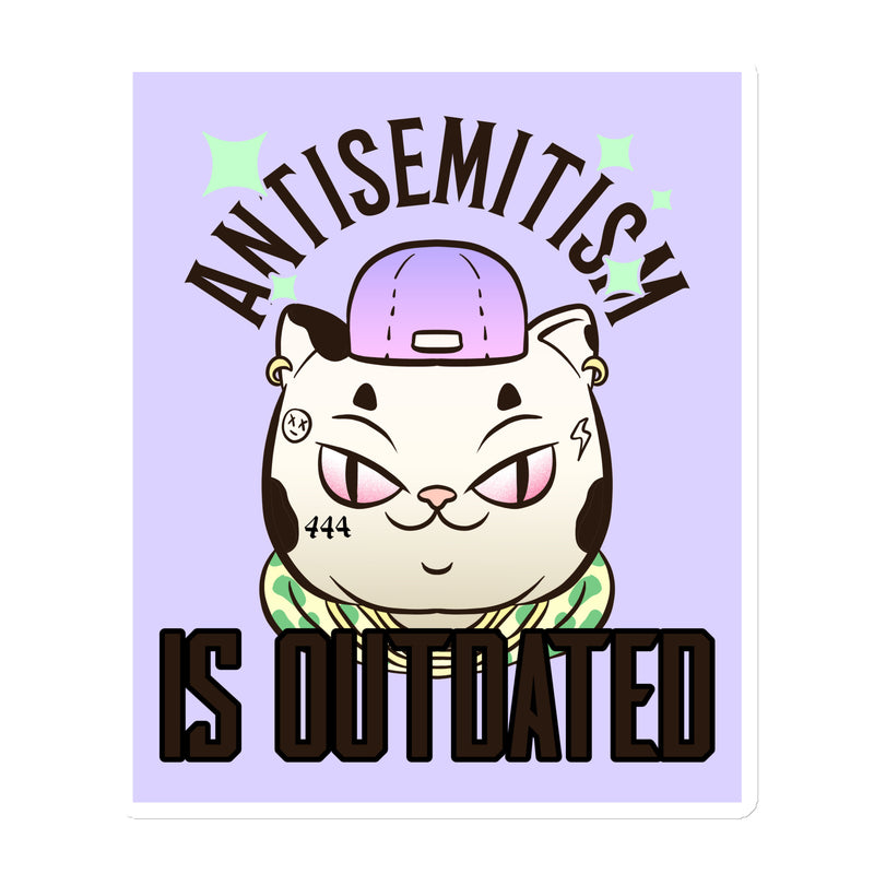 Cool Cat | Antisemitism Is Outdated | Die-Cut Magnet