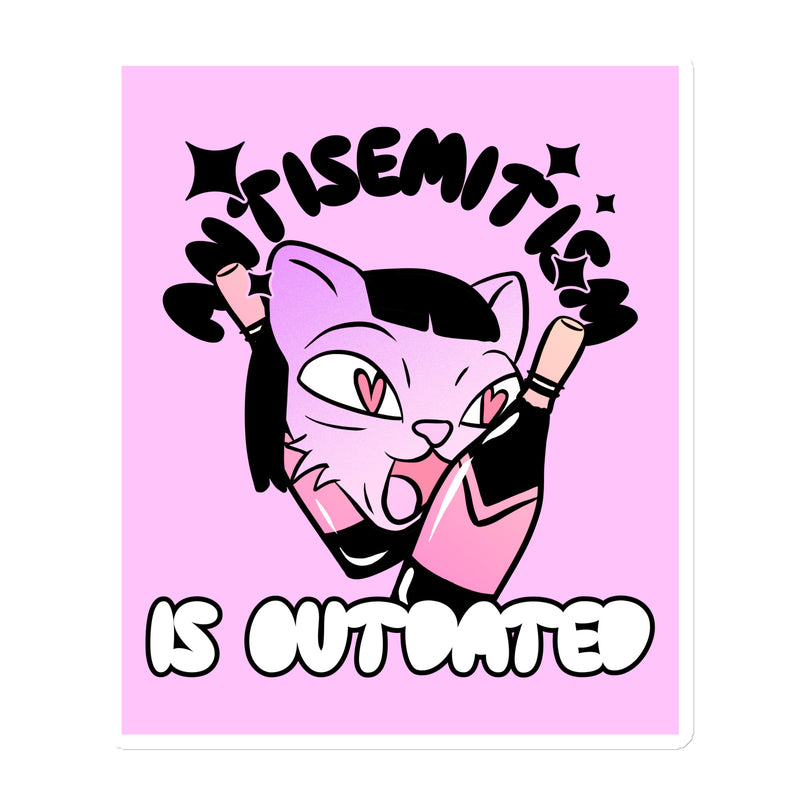 Cool Cat | Antisemitism Is Outdated | Die-Cut Magnet