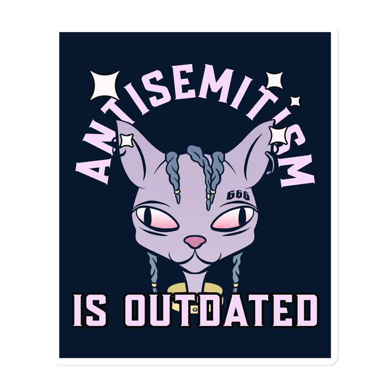 Cool Cat | Antisemitism Is Outdated | Die-Cut Magnet