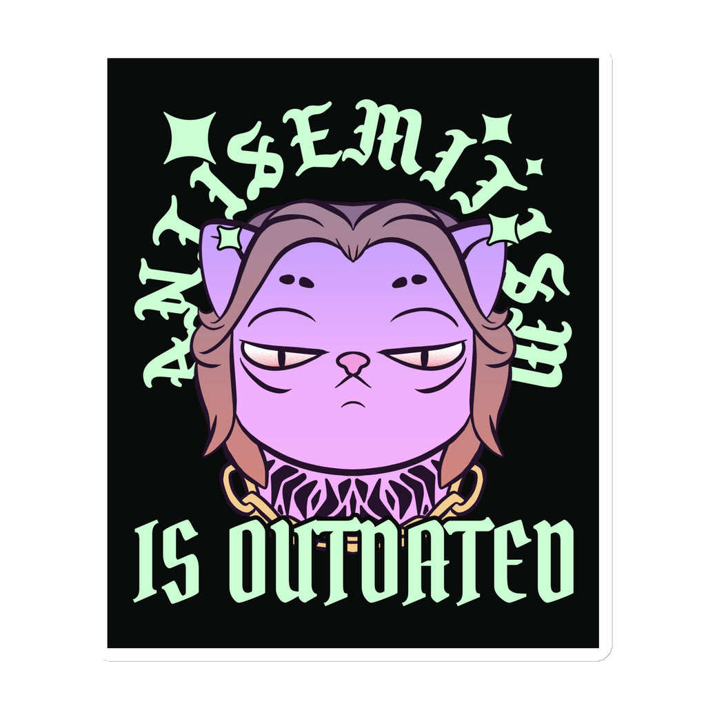 Cool Cat | Antisemitism Is Outdated | Die-Cut Magnet