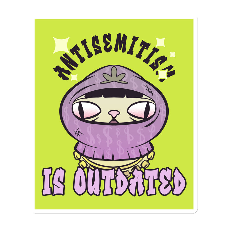 Cool Cat | Antisemitism Is Outdated | Die-Cut Magnet
