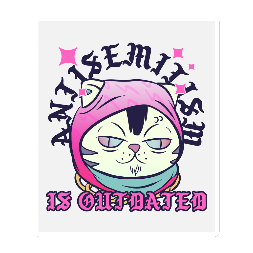 Cool Cat | Antisemitism Is Outdated | Die-Cut Magnet