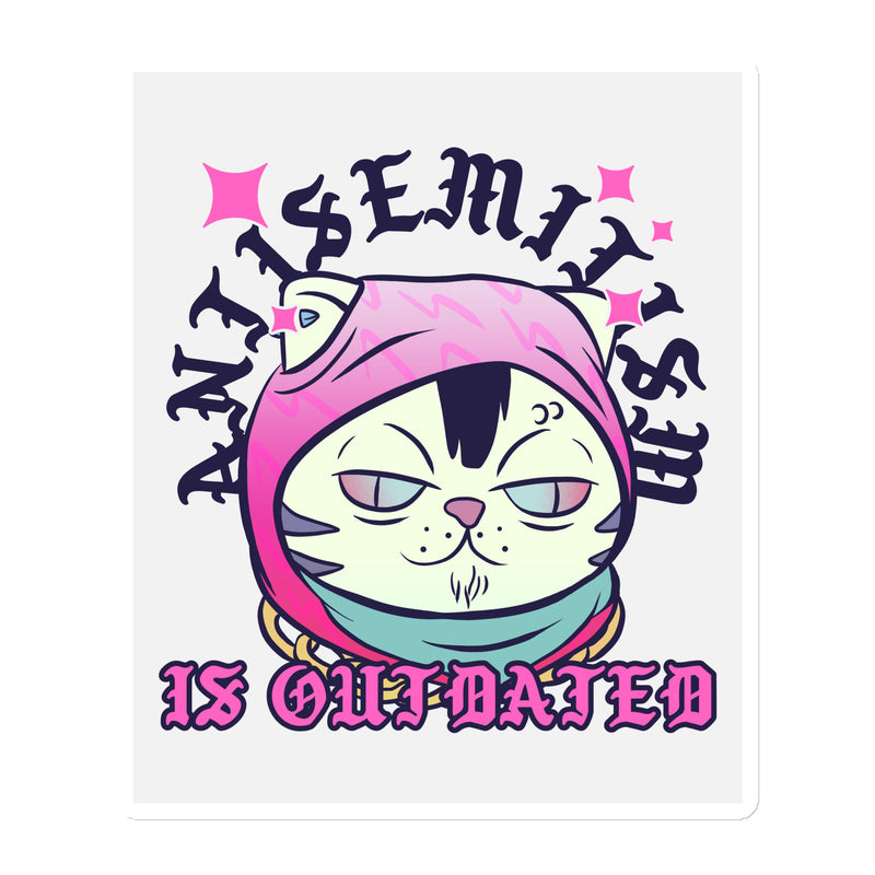Cool Cat | Antisemitism Is Outdated | Die-Cut Magnet
