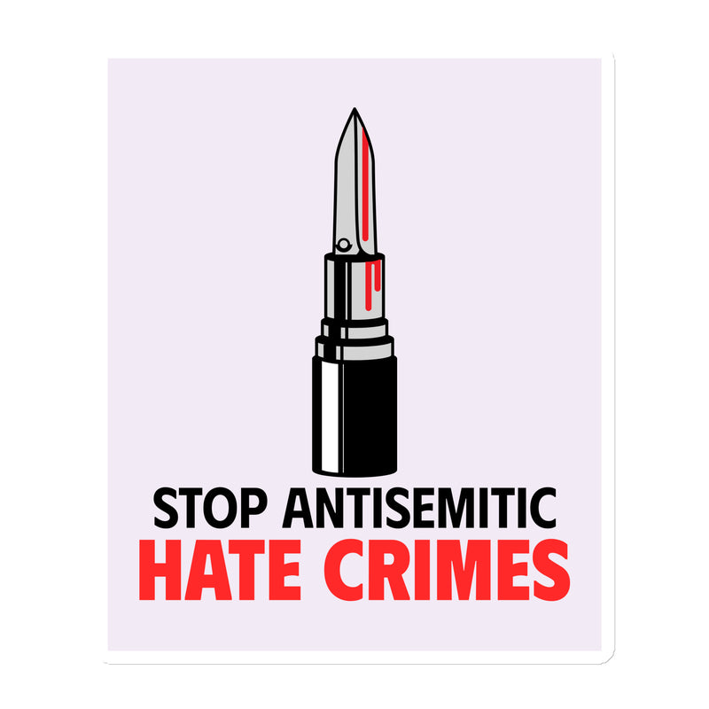 Antisemitic Hate Crimes | Die-Cut Magnet