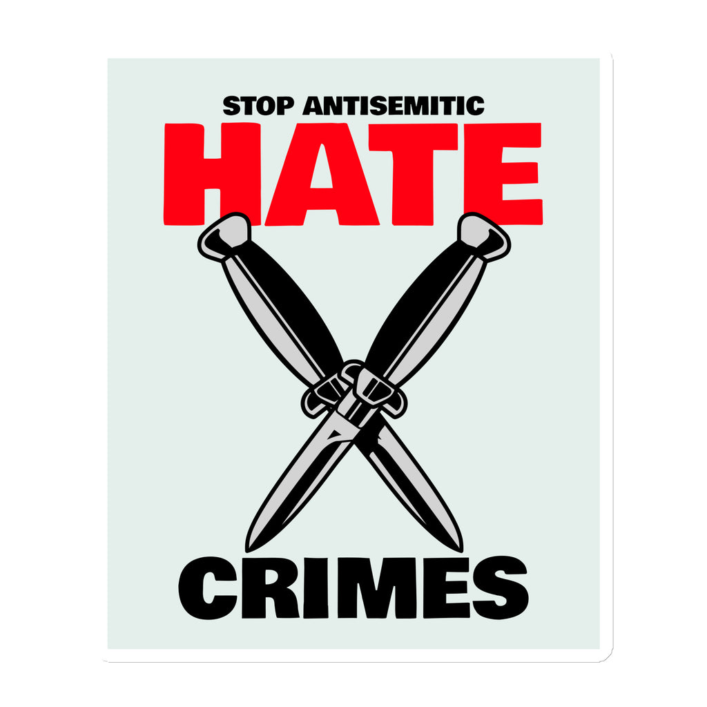 Antisemitic Hate Crimes | Die-Cut Magnet