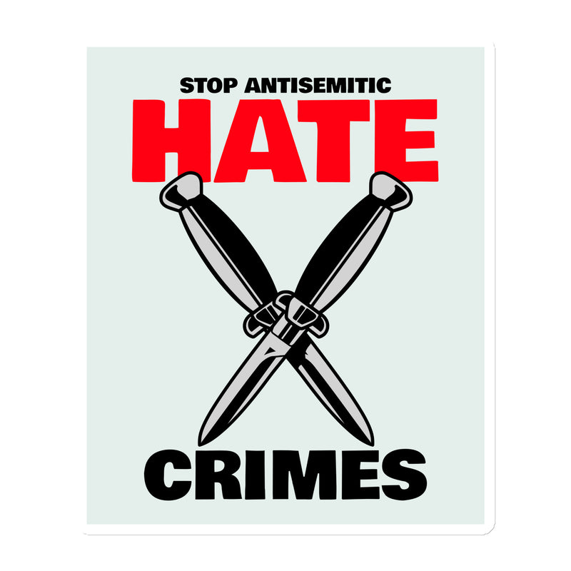 Antisemitic Hate Crimes | Die-Cut Magnet