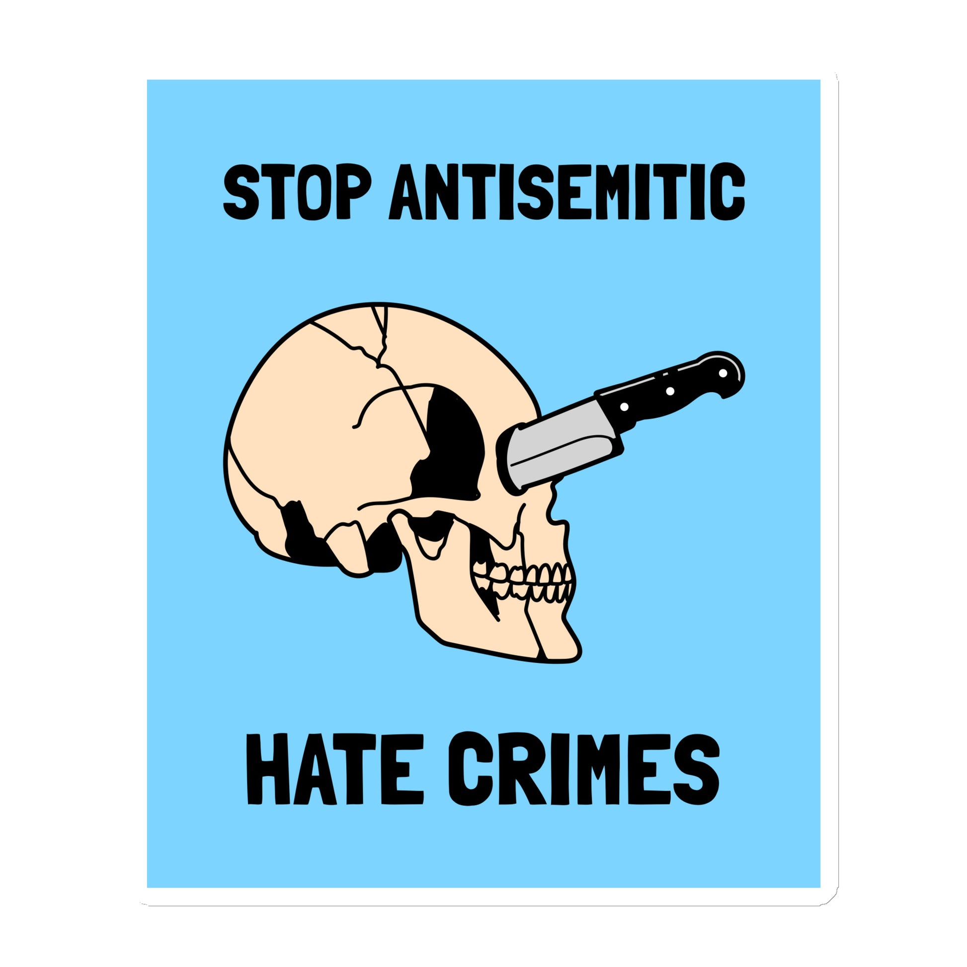 Antisemitic Hate Crimes | Die-Cut Magnet