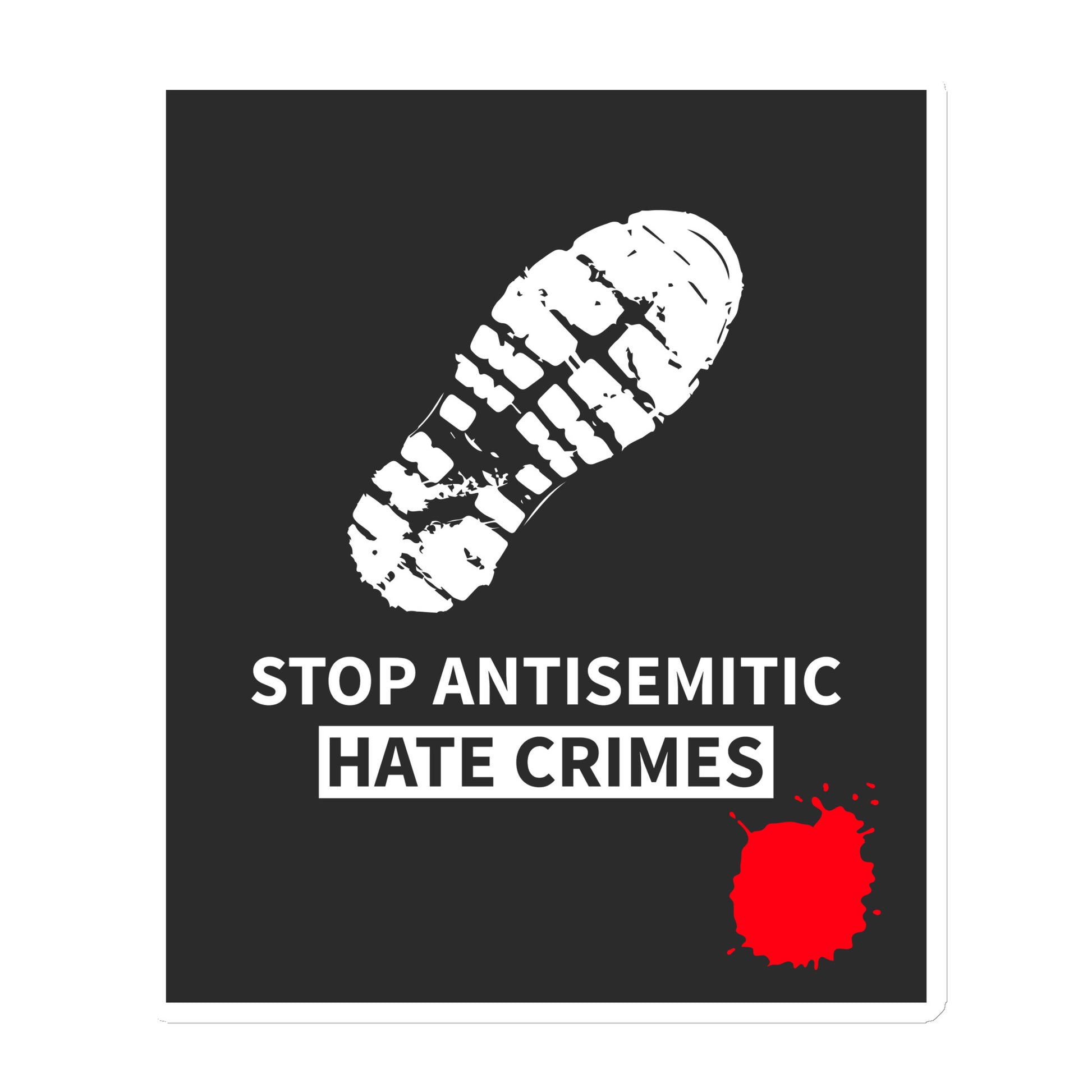 Antisemitic Hate Crimes | Die-Cut Magnet