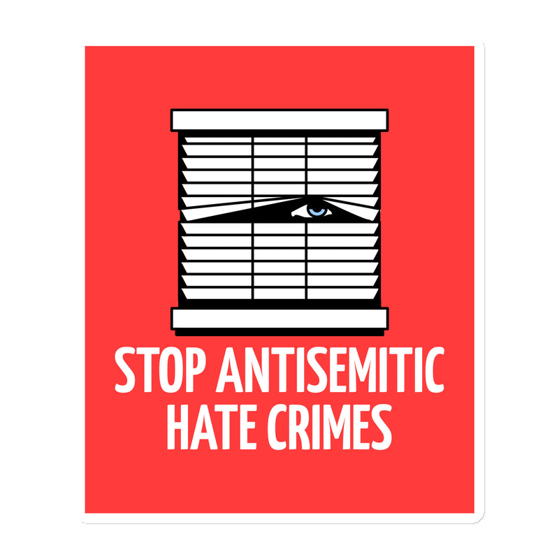 Antisemitic Hate Crimes | Die-Cut Magnet