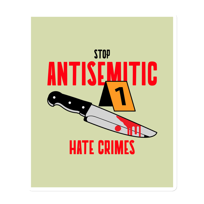 Antisemitic Hate Crimes | Die-Cut Magnet