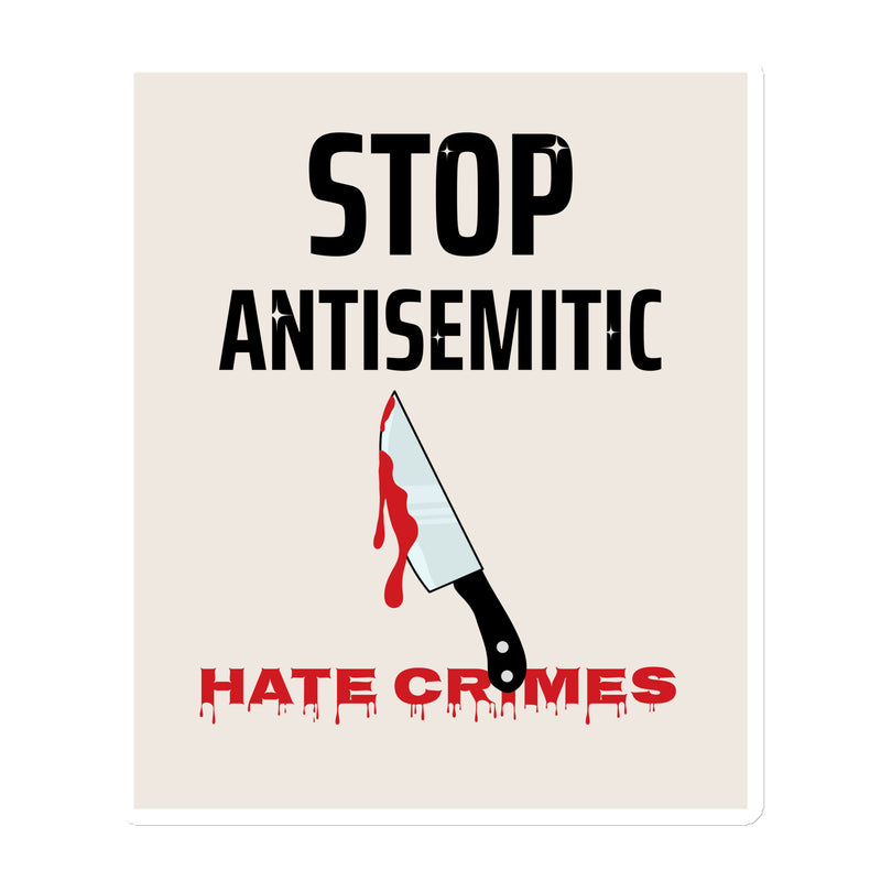 Antisemitic Hate Crimes | Die-Cut Magnet