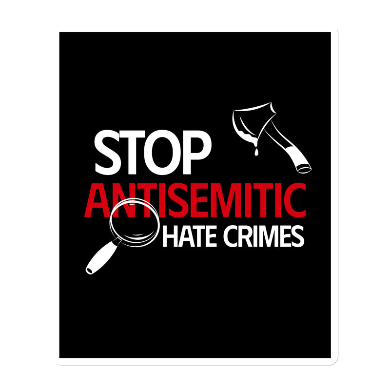 Antisemitic Hate Crimes | Die-Cut Magnet