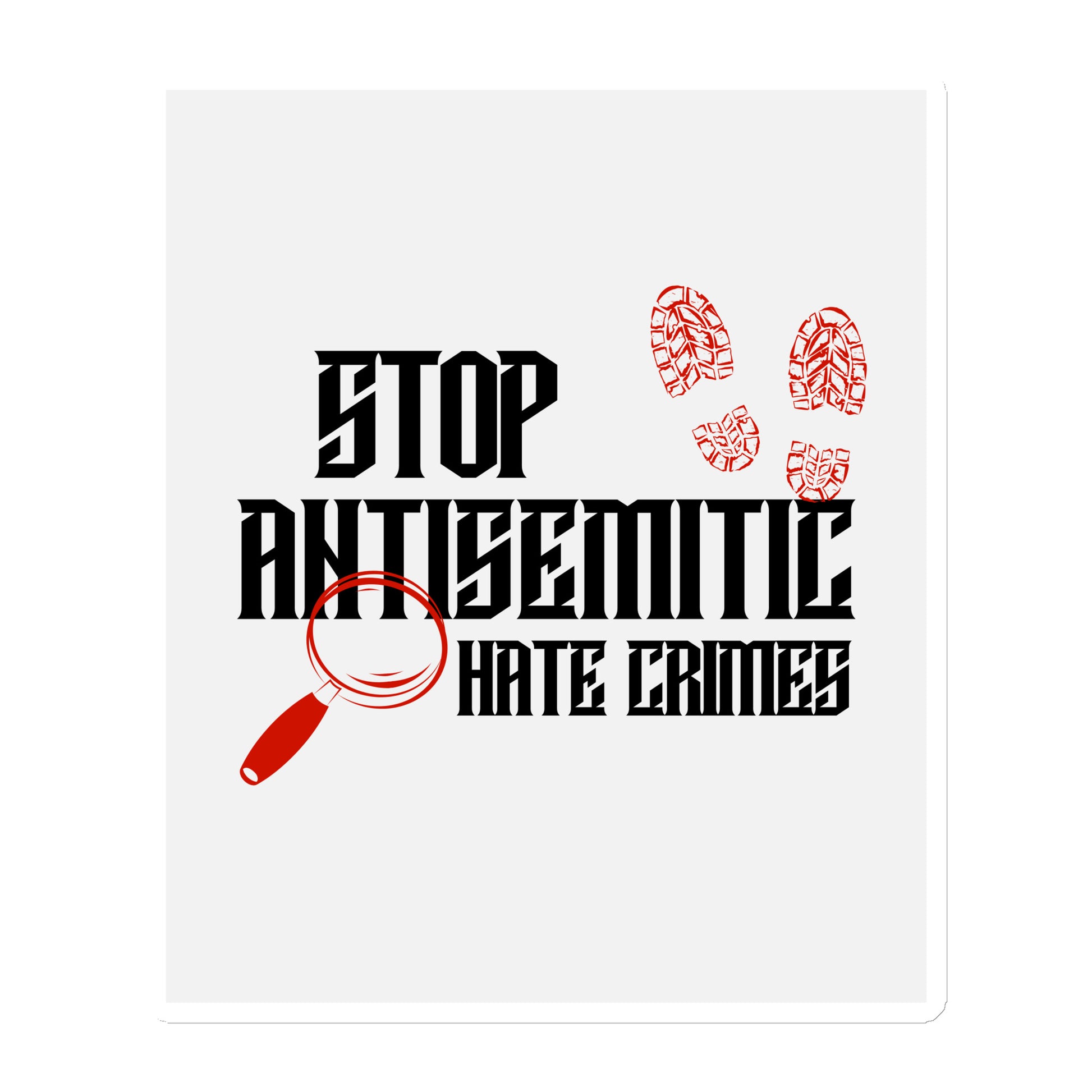 Antisemitic Hate Crimes | Die-Cut Magnet