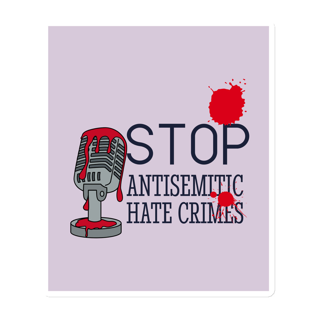 Antisemitic Hate Crimes | Die-Cut Magnet