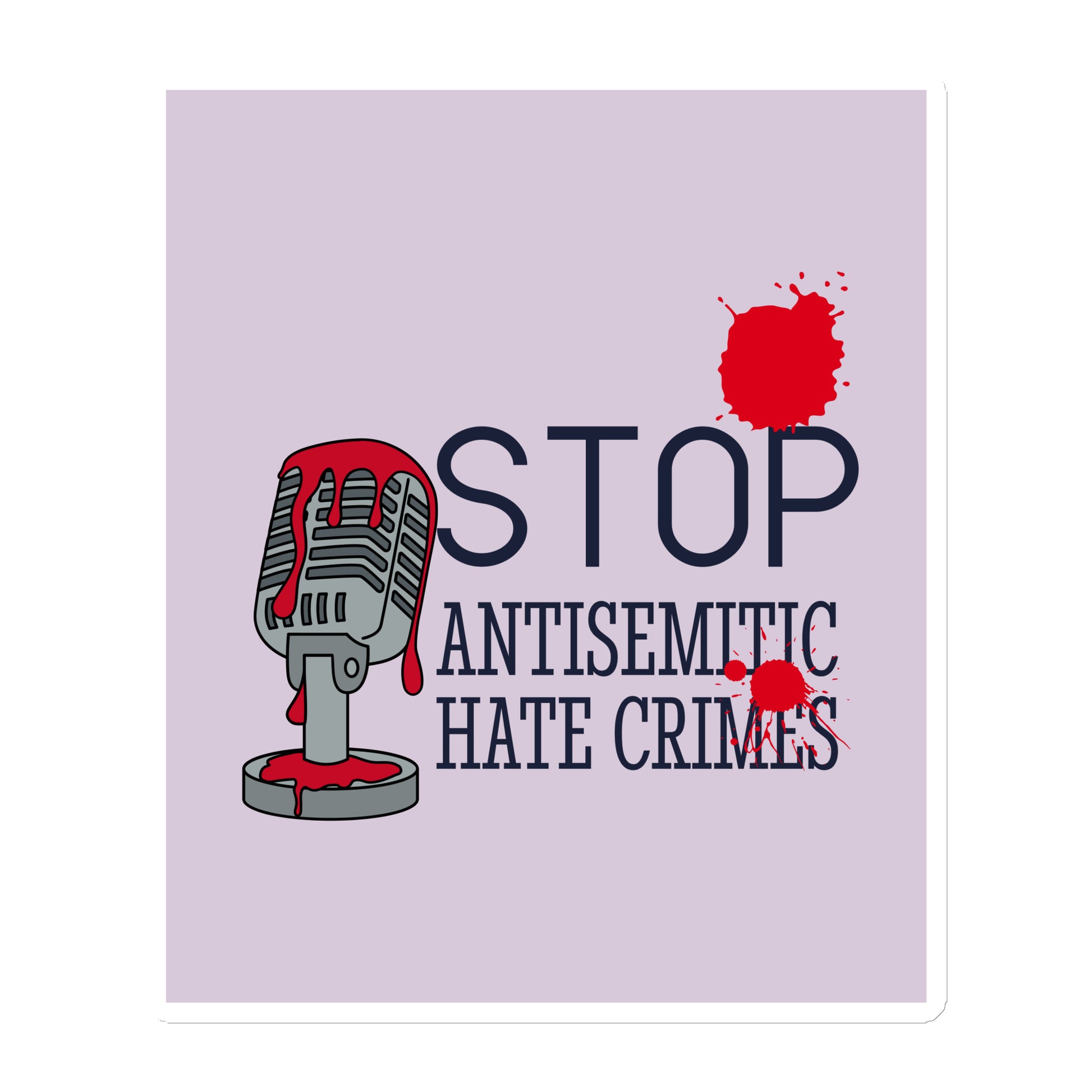 Antisemitic Hate Crimes | Die-Cut Magnet