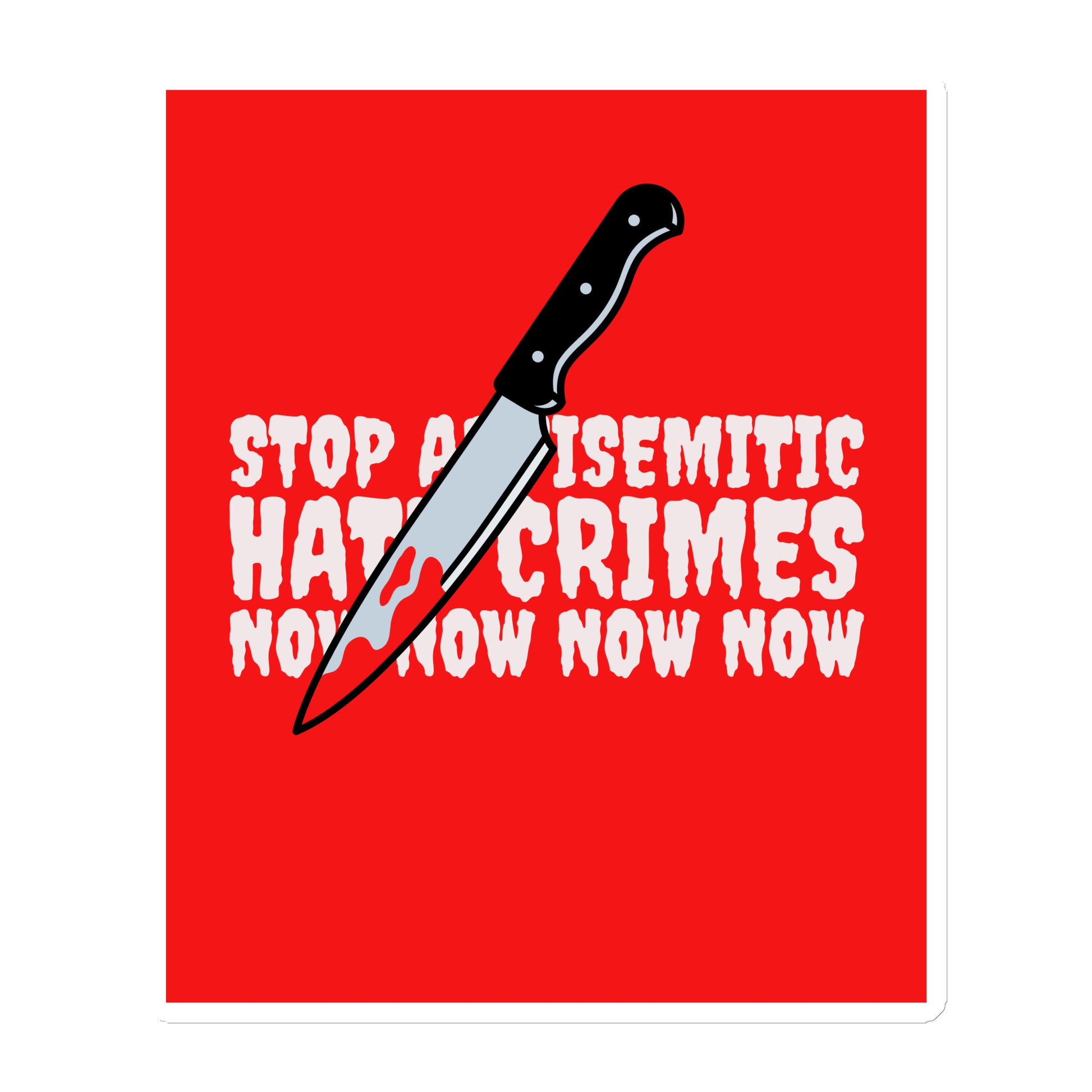 Antisemitic Hate Crimes | Die-Cut Magnet