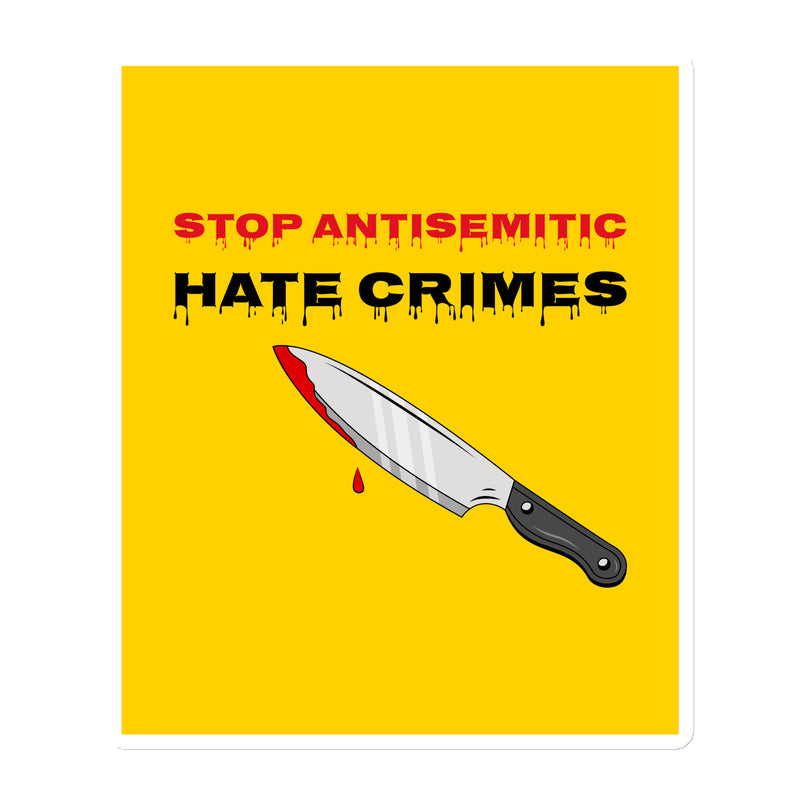 Antisemitic Hate Crimes | Die-Cut Magnet