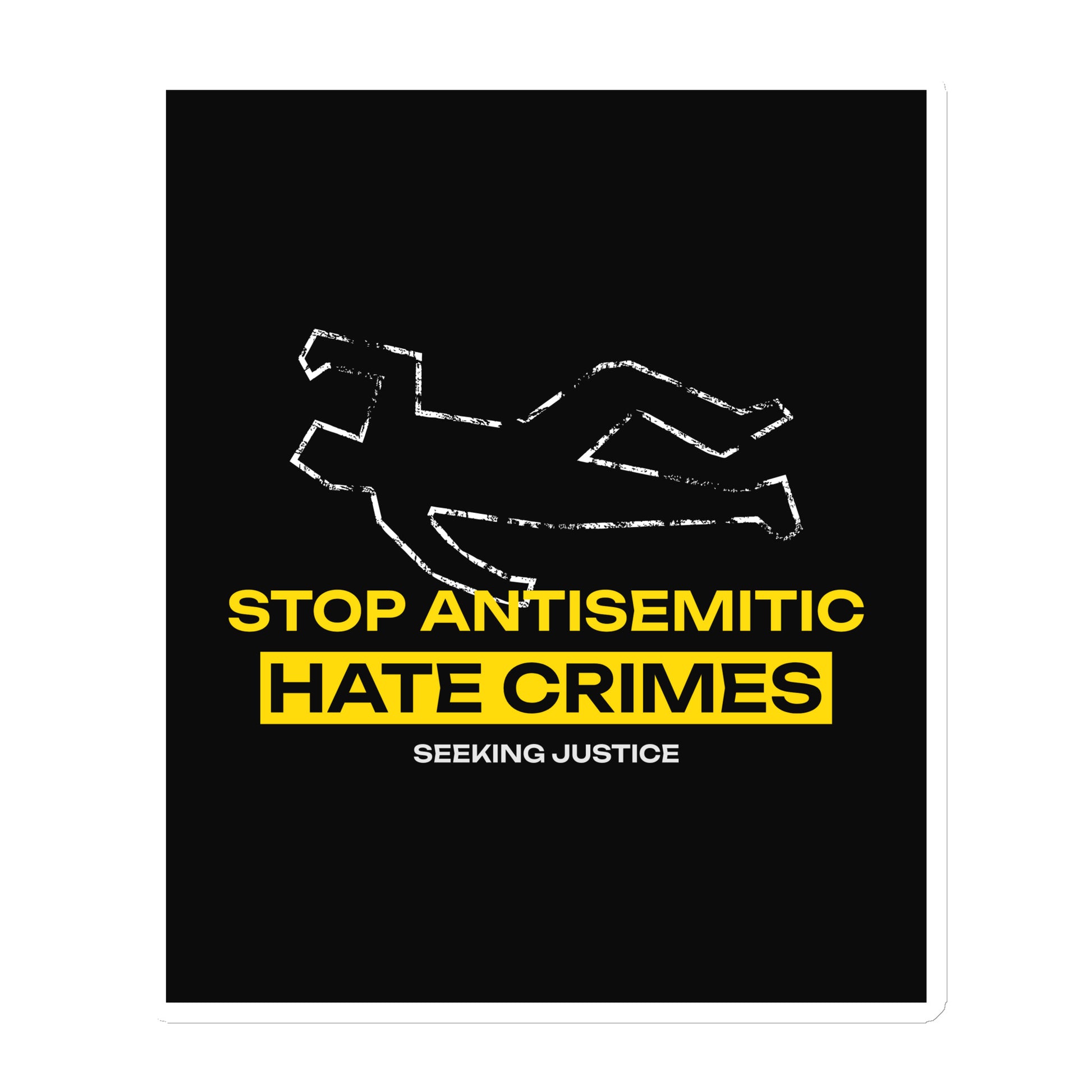 Antisemitic Hate Crimes | Die-Cut Magnet