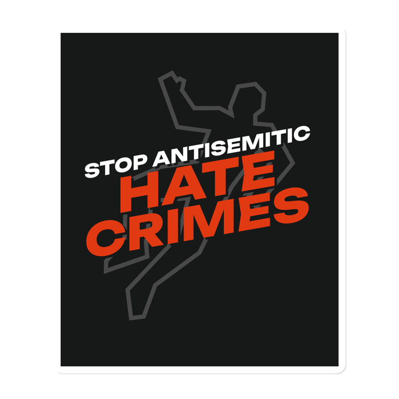Antisemitic Hate Crimes | Die-Cut Magnet