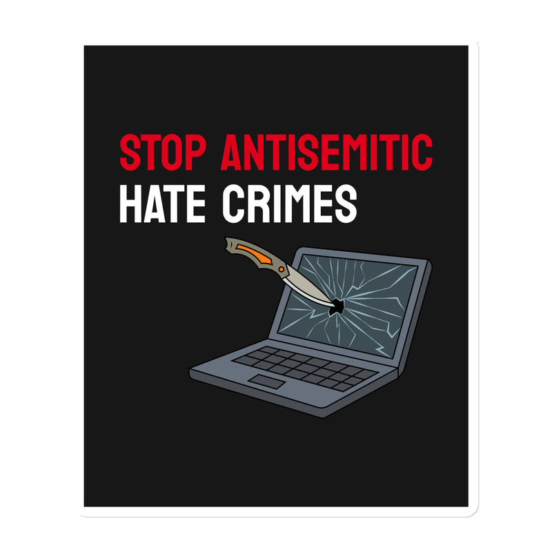 Antisemitic Hate Crimes | Die-Cut Magnet