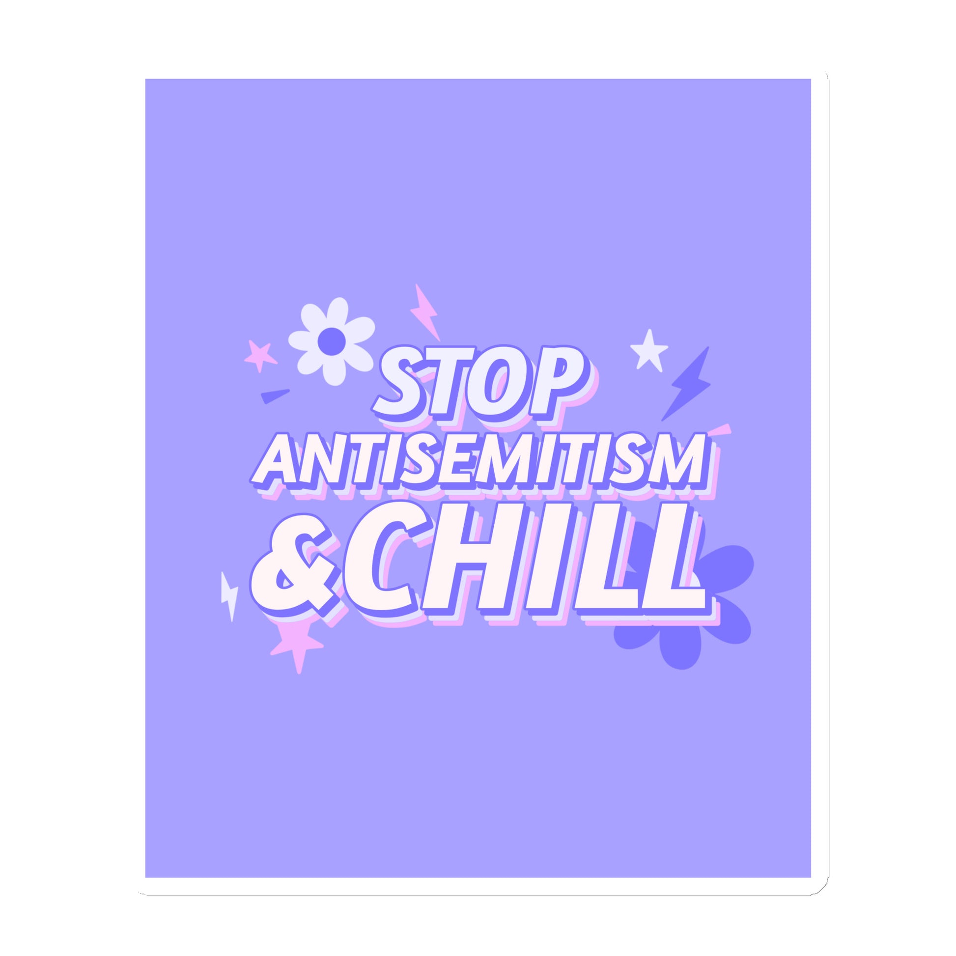 Chill Retro | Antisemitism | Die-Cut Magnet