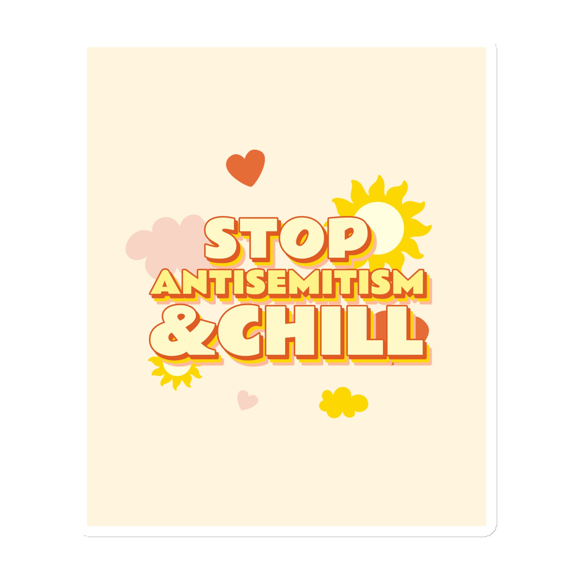 Chill Retro | Antisemitism | Die-Cut Magnet