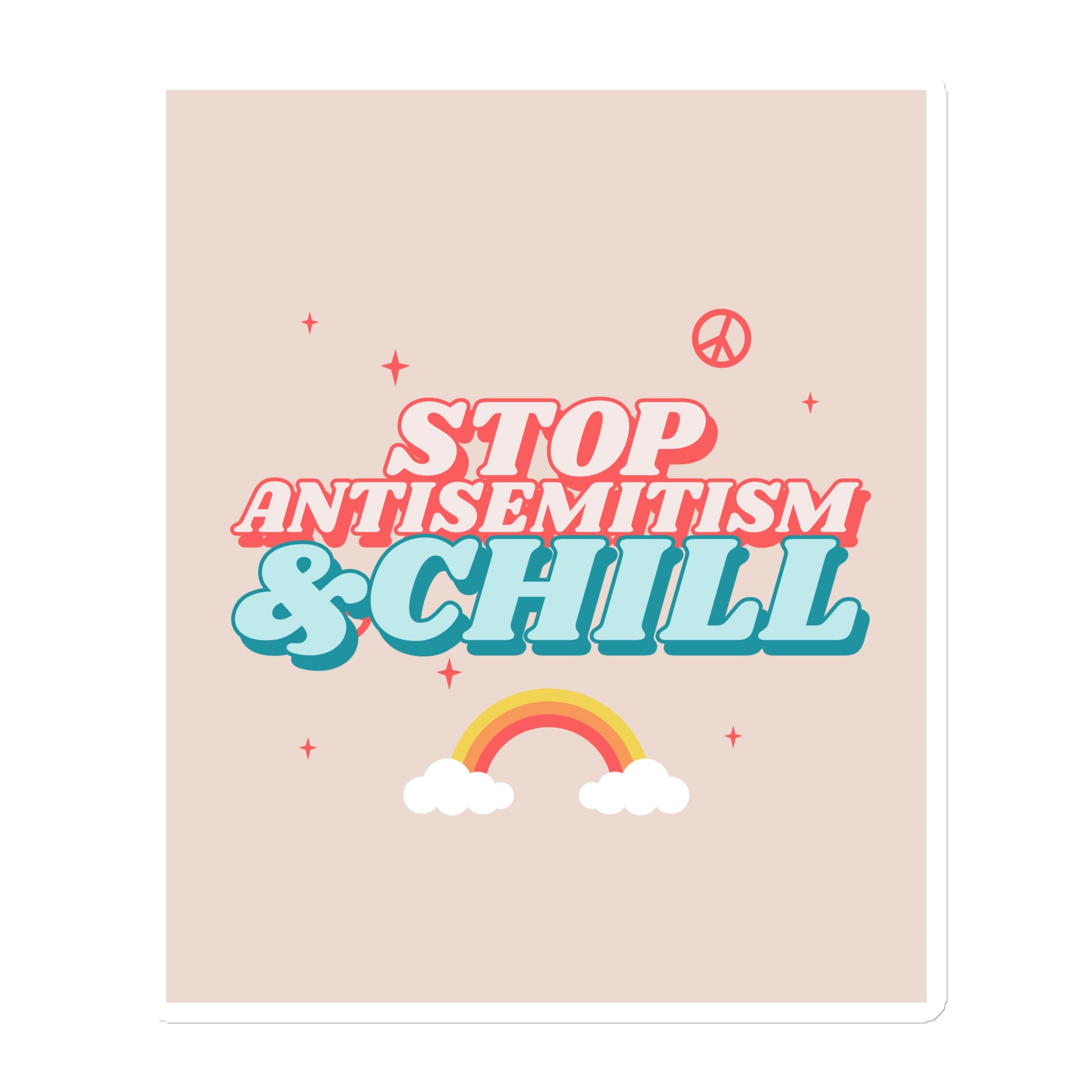 Chill Retro | Antisemitism | Die-Cut Magnet