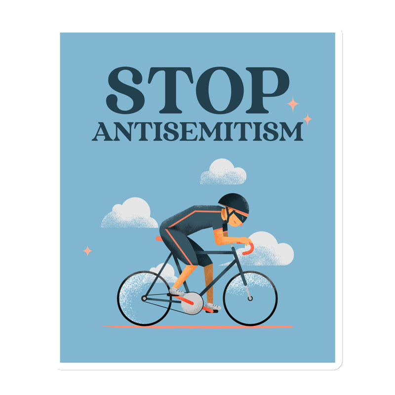 Bike Journey | Stop Antisemitism | Die-Cut Magnet
